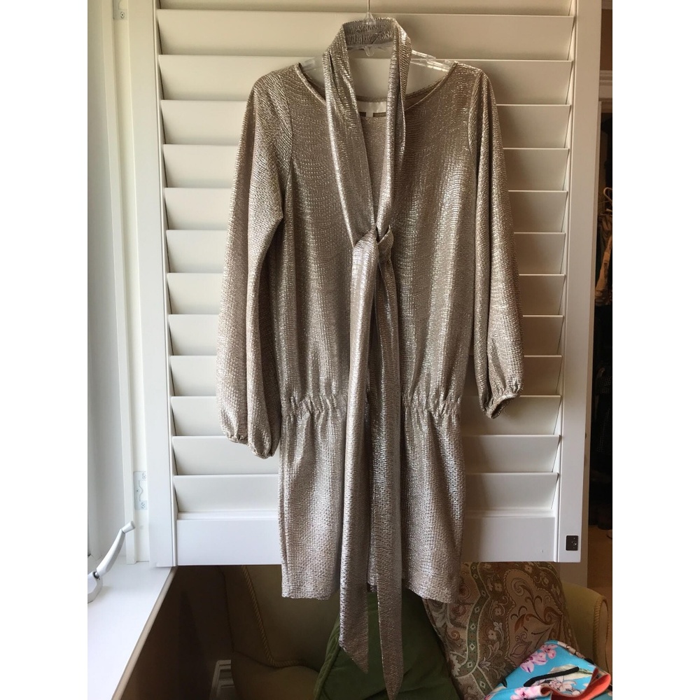 Alexis Metallic Disco Style Mini Dress